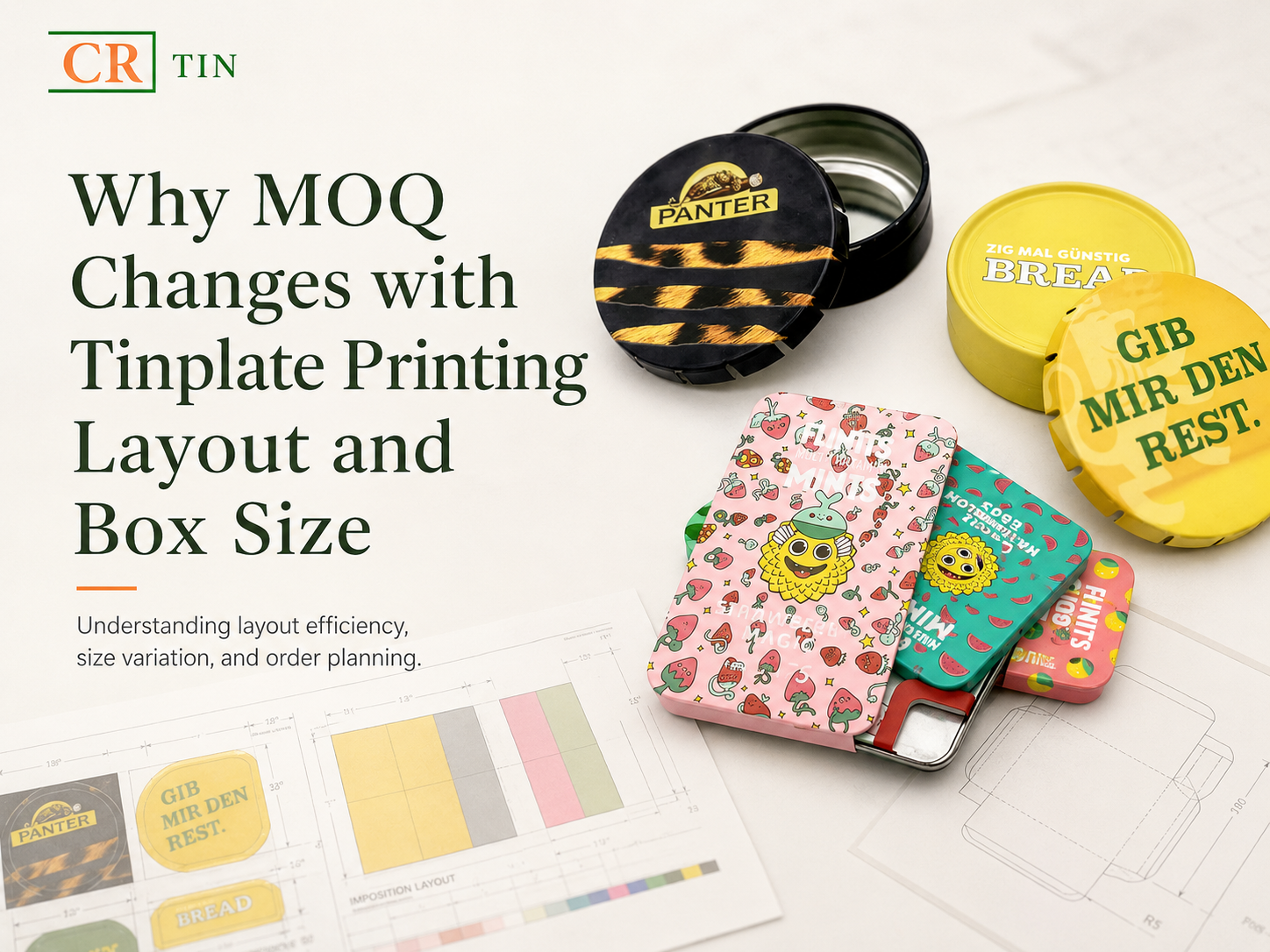 Why MOQ Changes with Tinplate Printing Layout and Box Size