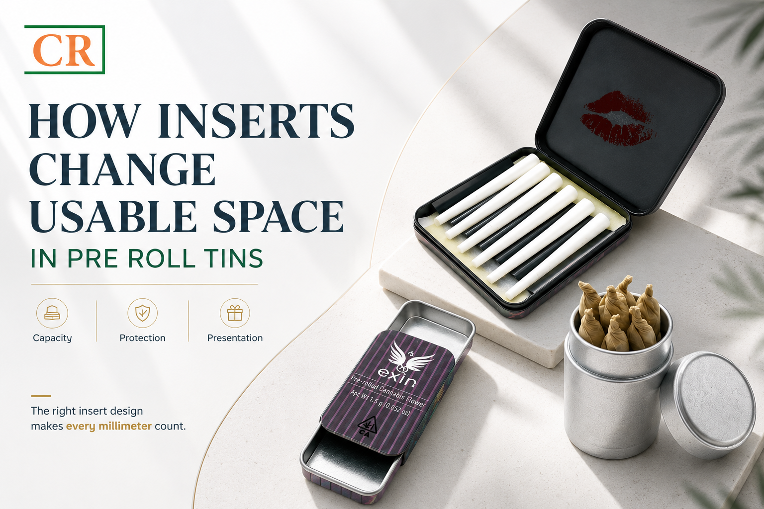 How Inserts Change Usable Space in Pre Roll Tins
