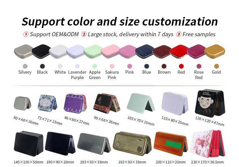 Hinged tin box wholesale