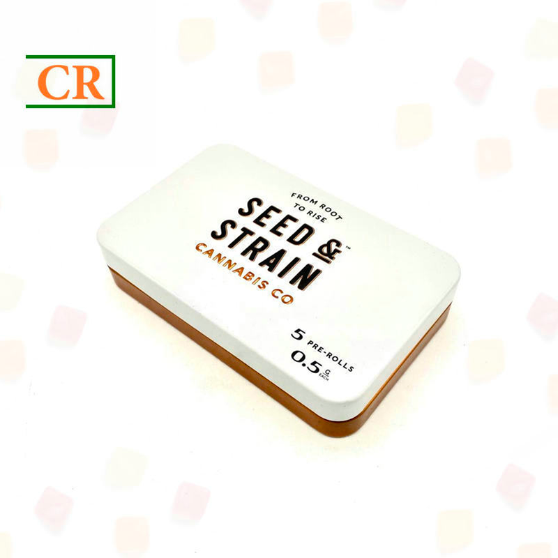 High-end Rectangle Airtight Child Resistant Tin Box