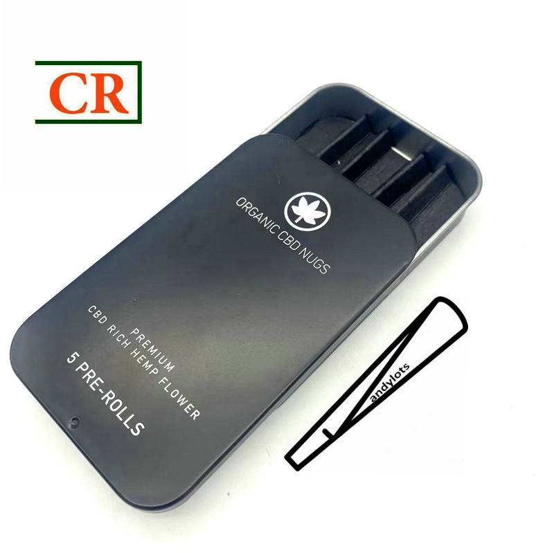 Slide Child Resistant Metal Case for King Size Prerolls