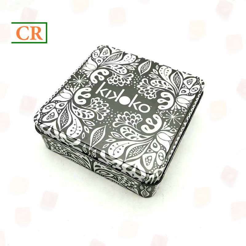 Square Tin Box 4.92×4.92 Inches