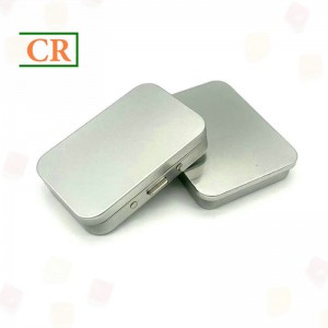 Hinged Child-Resistant Tin with One Button